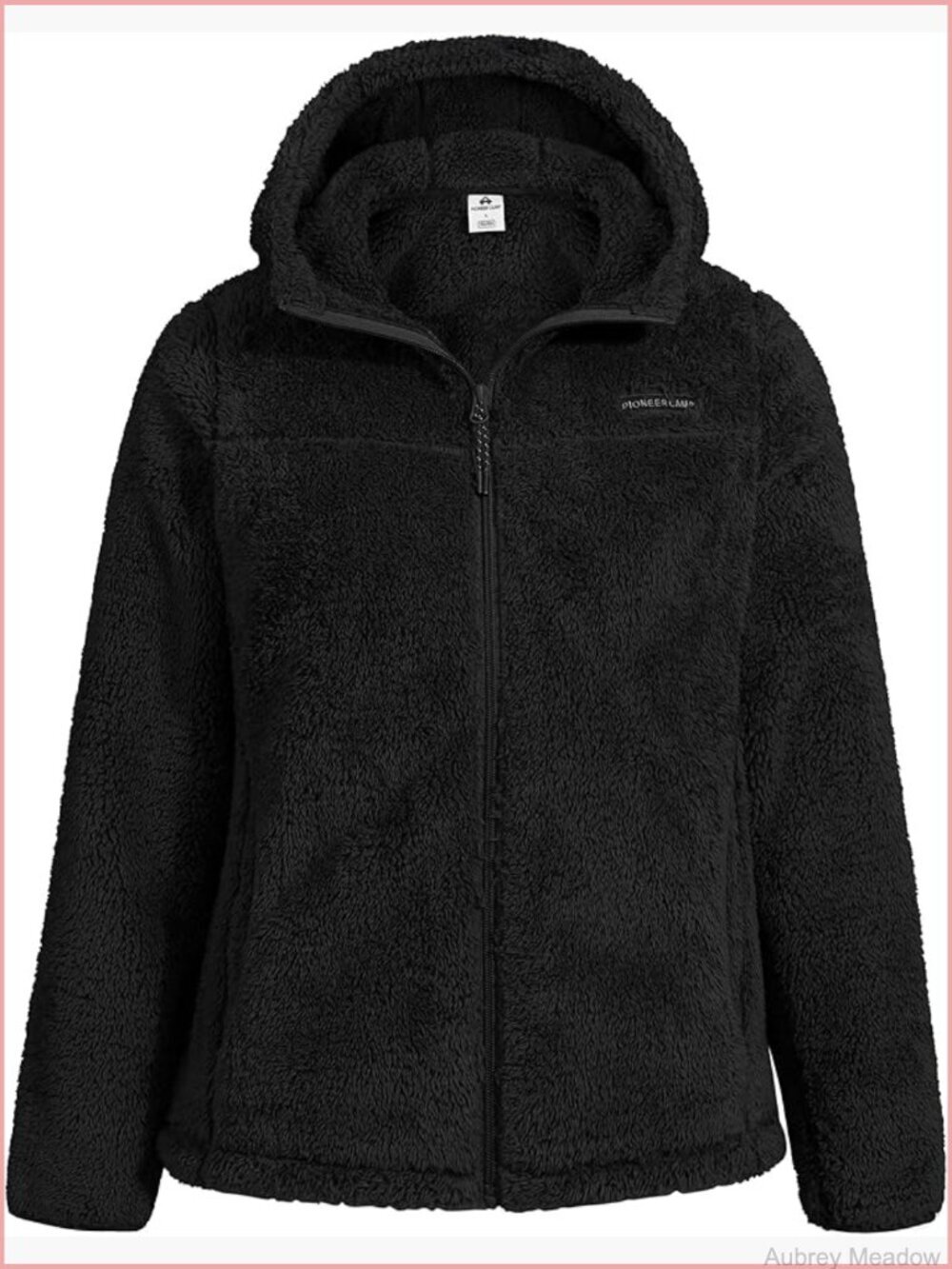 Fuzzy Fleece Full Zip Jacket with Hood Lightweight Warm Coat